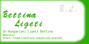 bettina ligeti business card